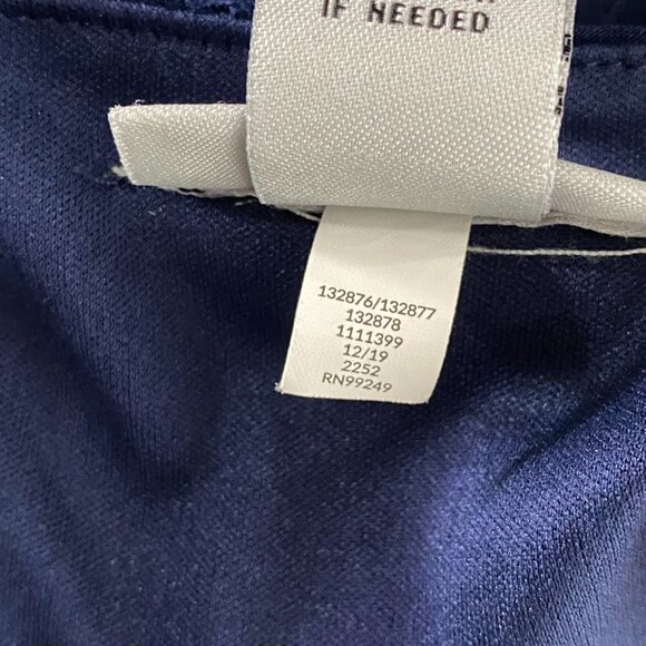 Catherines‎ Top 2X Eyelet Blue Ruched 3/4 Sleeve Polyester Spandex CJ-1274 - Picture 9 of 9